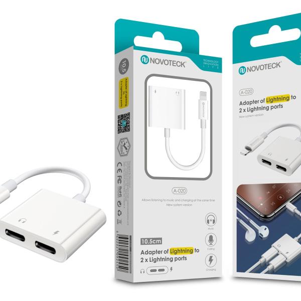 Conversor Lightning 1 To 2 NOVOTECK A-020