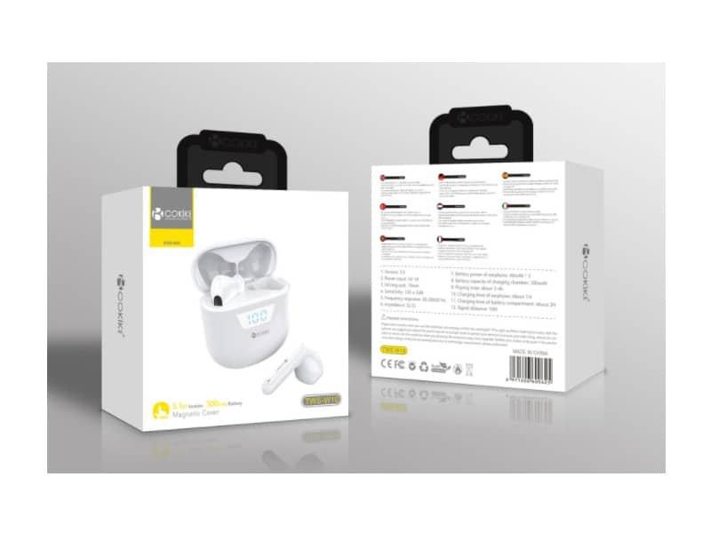 TWS-W10 Auriculares Branco Bluetooth Airpods