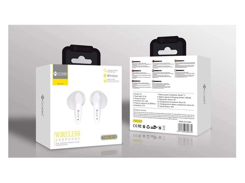 TWS-W15 Auriculares Branco Bluetooth Airpods