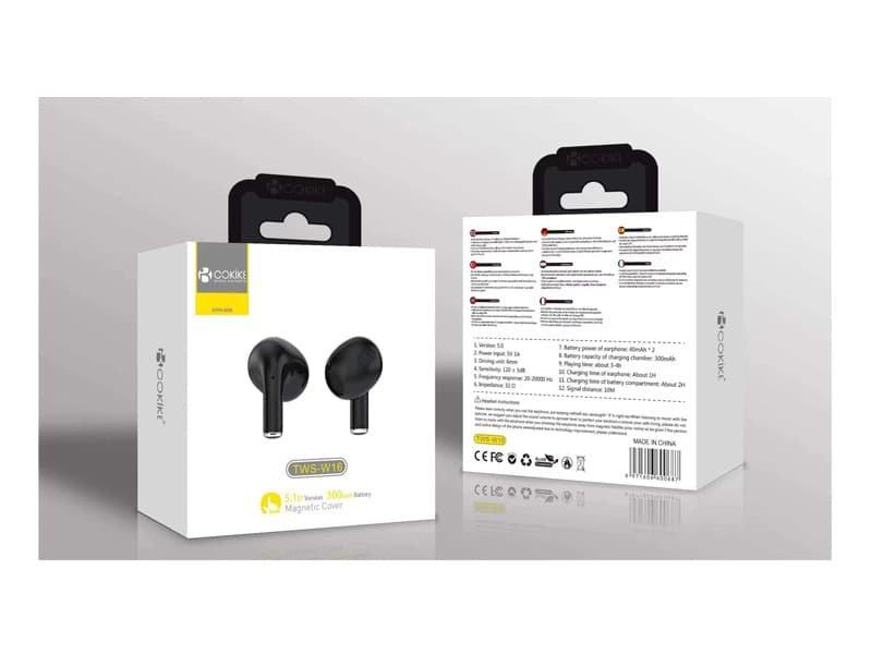TWS-W16 Auriculares Negro Bluetooth Airpods