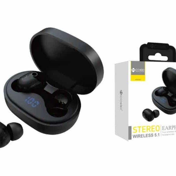 TWS-W6 Auriculares Negro Bluetooth Airpods