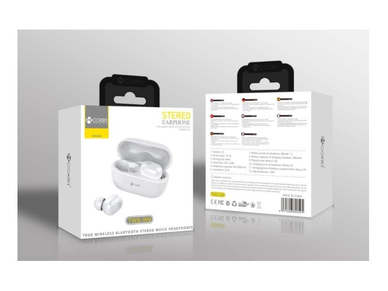 TWS-W9 Auriculares Branco Bluetooth Airpods