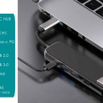 Hub 5in1 TYPE-C RJ45 100GB