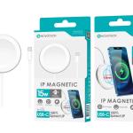 Carregador Magnético Sem Fio Magsafe W-004 - 15W, Design Slim, Segurança Integrada