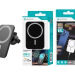 Carregador 15W Magsafe Automóvel Negro W-010