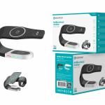 Estação de Carregamento Sem Fio 3-em-1 Novoteck W-011 - 15W, Carregador para Smartphone, Smartwatch e Fones, Indicadores LED