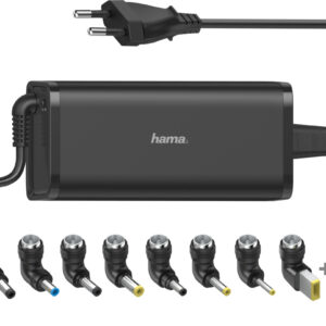 Carregador Universal 90W c/ Saída 15/16/17/18/19V (Preto) - HAMA