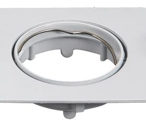 Aro Quadrado Ajustável em Branco p/ Lampadas MR16-GU10