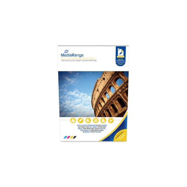 MEDIARANGE PHOTO PAPER MRINK107 A4 BRILLO