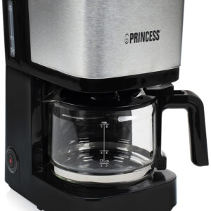 Máquina de Café de Filtro 600W 0,75L (Inox/ Preto) - PRINCESS