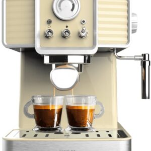 Máquina de Café Espresso 20 Tradizionale 1350W (Amarelo) - CECOTEC