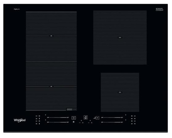 Placa de Indução 65cm 4 Zonas WF S9365 BF/IXL (Preto) - WHIRLPOOL