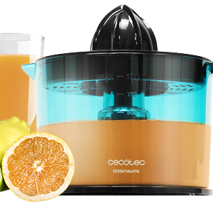 Espremedor Elétrico Essential Vita 1L 40W (Preto/Azul) - CECOTEC
