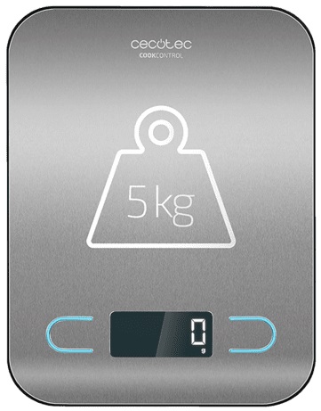 Balança de Cozinha Cook Control 5Kg (Inox) - CECOTEC