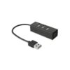 4-PORT HUB 2.0 MEDIARANGE MRCS502 BLACK