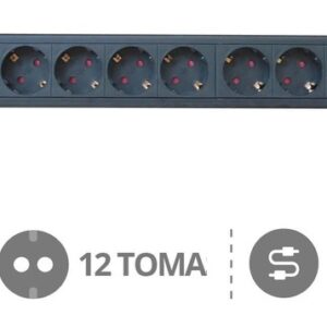 Extensão Protectora 12 Tomadas 3500W c/ Interruptor (1,5 mts) - GSC