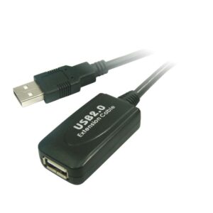 Cabo Extensão Amplificado USB A Macho - USB A Fêmea (5 mts) - Nanocable