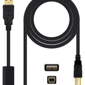 Cabo USB A Macho - USB B Macho c/ Filtros (5 mts) - Nanocable