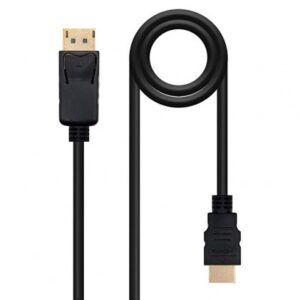 Cabo Adaptador DisplayPort Macho - HDMI Macho (2 mts) - Nanocable
