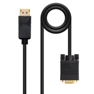 Cabo Displayport Macho - VGA (D-Sub) 5M (Preto) - NANOCABLE