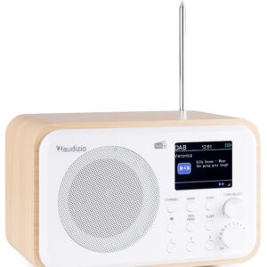 Rádio FM/DAB+ Bluetooth 30W c/ Bateria (Branco) - AUDIZIO MILAN