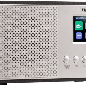 Rádio Digital Avio DAB+/FM/USB (Prateado) - AUDIZIO