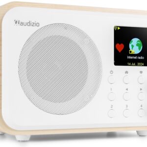 Rádio Vicenza Wi-Fi Internet Bluetooth 30W c/ Bateria (Branco) - AUDIZIO