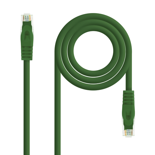 Cabo de Rede RJ45 Cat6a U/UTP Verde (2 mts) - Nanocable