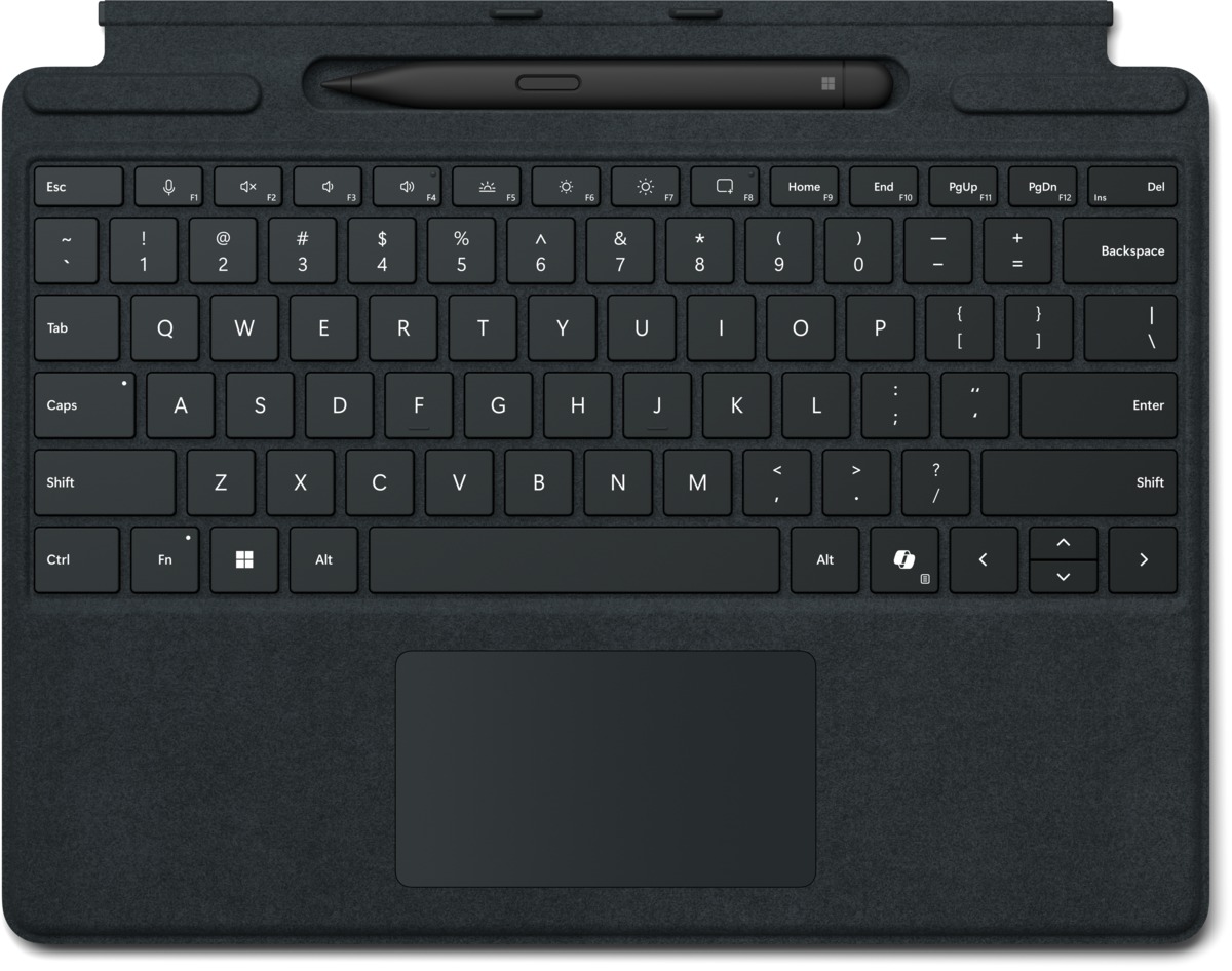 Teclado Microsoft Surface Pro 8/9/10/11 Teclado + Slim Pen 2  Preto