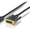 Cabo HDMI Macho - DVI Digital Macho (3 mts) - EQUIP