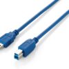 Cabo USB 3.0 A Macho - USB B Macho Azul (1,8 mts) - EQUIP
