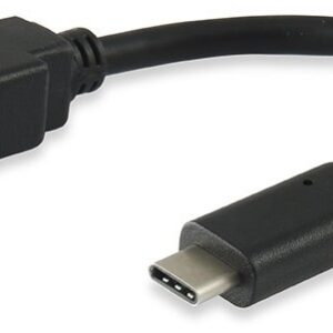 Adaptador USB-C Macho - USB3.0 A Fêmea (15cm) - EQUIP
