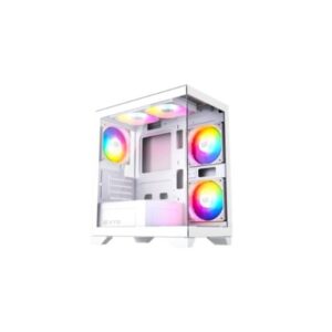 TORRE MATX XYZ TITANIUM VIEW LITE WHITE 5 VENT ARGB /1X USB 3.0/1X USB 2.0 X-CS-TITANIUMVIEWLT-W