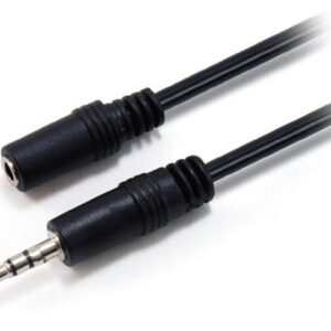 Cabo Jack 3.5mm Macho - Jack 3.5mm Femea Stereo (2 mts) - EQUIP