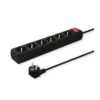 5-OUTLET POWER STRIP 1.5M BLACK SAVIO LZ-01