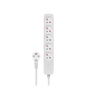 3M WHITE 5-OUTLET POWER STRIP SAVIO LZ-09