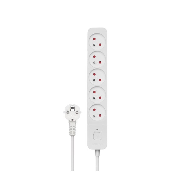 3M WHITE 5-OUTLET POWER STRIP SAVIO LZ-09