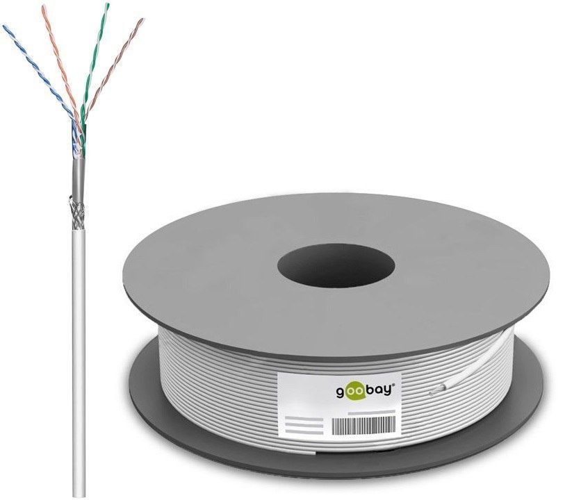 Bobine Cabo SF/UTP Cat 5e CU Cobre LSA (100 mts) - GOOBAY