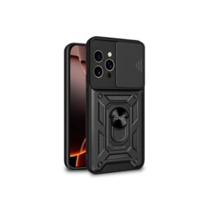 COOL IPHONE 16 PRO HARD RING BLACK CASE RING SUPPORT/MAGNET/EXTRA REINFORCEMENT 8434847075372