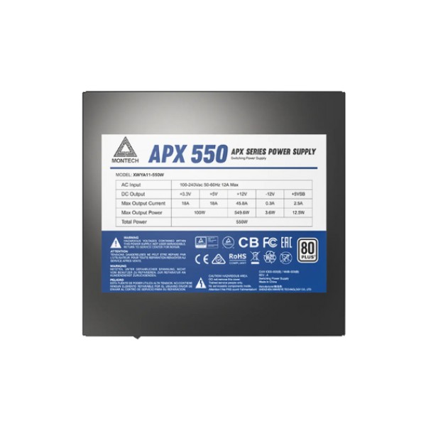 ATX POWER SUPPLY MONTECH APX550