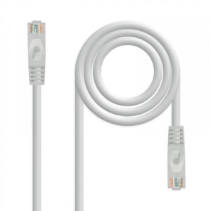 Cabo de rede Nanocable RJ45 Cat.6A UTP LSZH AWG24 Cinzento 0.5 M