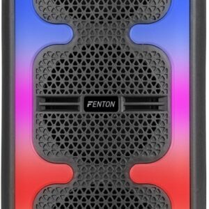 Coluna Portátil Bluetooth 2x 4 120W USB/microSD c/ Efeitos LED e Microfone (TRACK310) - FENTON