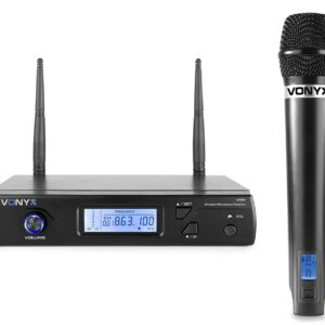 Central Microfone Mão UHF 16 Canais s/ Fios (WM61) - VONYX