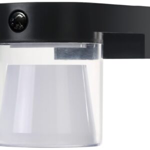 Aplique LED Solar Serie Laconi 4W CCT 3000/4000/6500K 500Lm c/ Sensor + Crepuscular (Preto) - GSC
