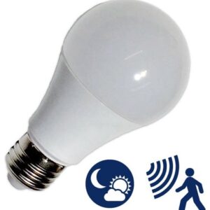 Lampada LED 220V E27 9W Branco F. 6000K 950Lm c/ Sensor Crepuscular + Presença - GSC