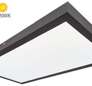 Painel de LED Superficie (90 x 30cm) 36W 4200K 3600Lm (Preto) - GSC