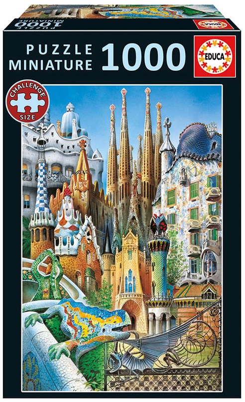 Puzzle Miniature 1000 Gaudí - EDUCA