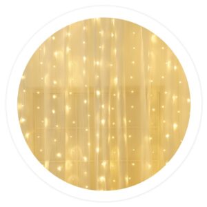 Cortina 300 LEDs Decoração Natal Branco Q. 3000K (3 x 1 mts) - GSC