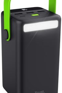 Powerbank Redoh XXL 50000mAh (Preto/Verde) - TRUST