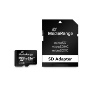 MICRO SDXC MEMORY 256GB MEDIARANGE + SD ADAPTER